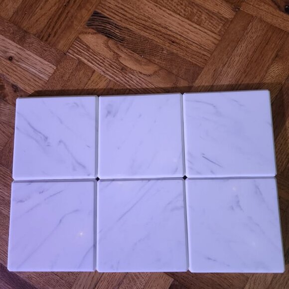 Handmade acrylic marble coasters - Picture 2 of 3